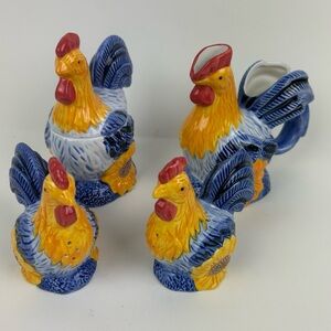 Avon NOS VTG ‘2001’ The Provencal Collection “Sugar & Creamer”  "Salt & Pepper"